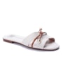 Tamanco Feminino Moleca - BRANCO/OFF CAMEL