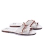 Tamanco Feminino Moleca - BRANCO/OFF CAMEL