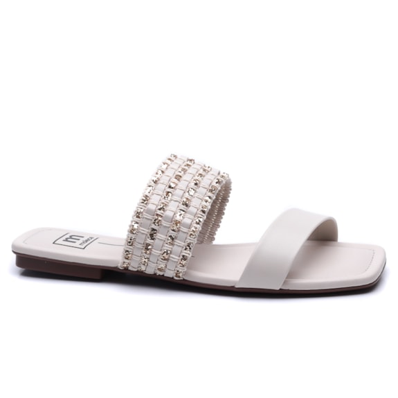 Tamanco Feminino Moleca Rasteira Duas Tiras 5462.146