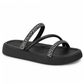 Tamanco Papete Feminino Moleca com Strass 5469.321