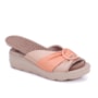 Tamanco Piccadilly Feminino SPA - NUDE/LARANJA