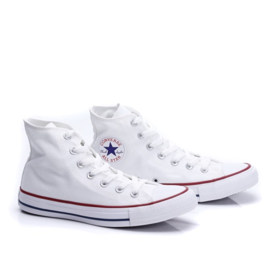 Tênis All Star Cano Alto Converse Unissex - BRANCO/MARINHO