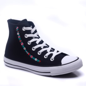 Tênis All Star Converse Cano Alto Feminino Flores CT 25610002