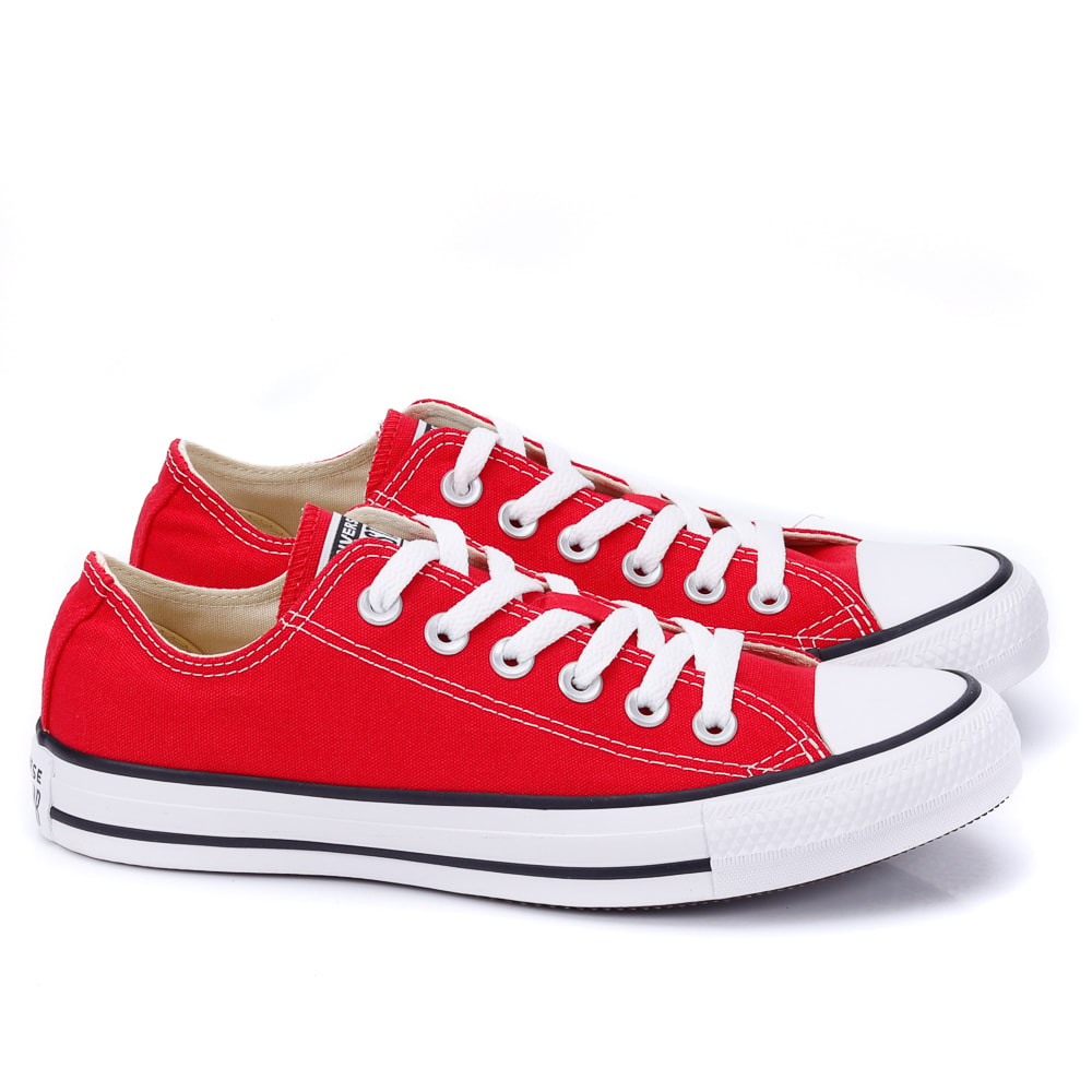 Tenis All Star Converse Chuck Taylor Feminino VERMELHO CRU PRETO Andaraki