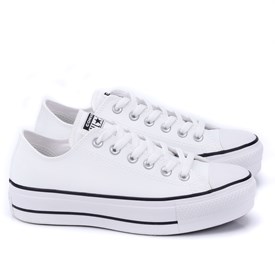 Tênis All Star Converse Feminino - BRANCO/PRETO/BRANCO