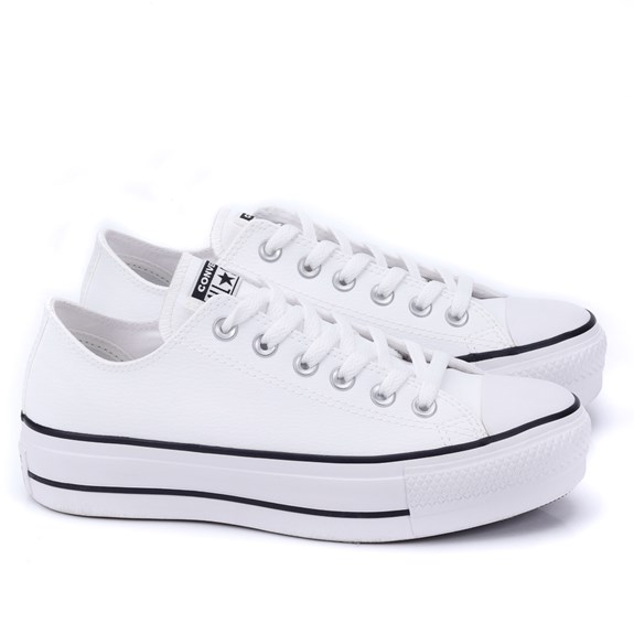 Tênis All Star Converse Feminino - BRANCO/PRETO/BRANCO - Andaraki