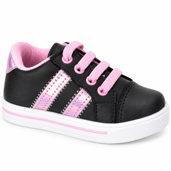 Tênis Baby Feminino Listras Linda Ju 202667