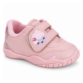 Tênis Baby Infantil Feminino Molekinha Jogging com Velcro Cupcake 2750.106