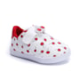 Tênis Baby Infantil Pampili Feminino - BRANCO/VERMELHO