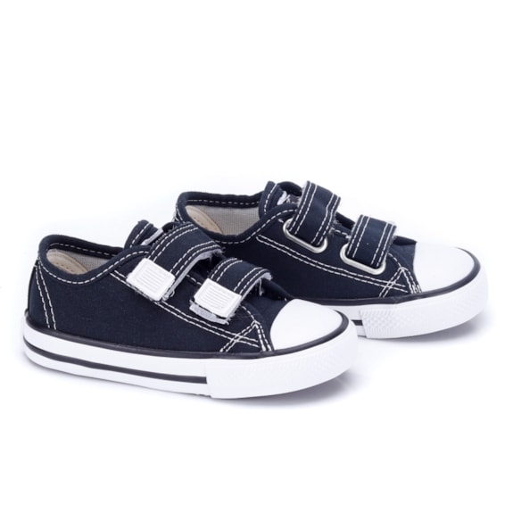 Tênis All Star Border Ox Baby Infantil - PRETO/BRANCO - Andaraki