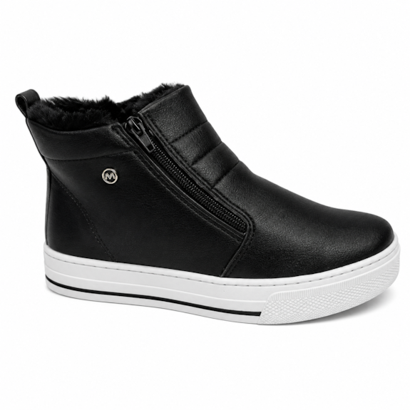 Tênis Cano Baixo Peluciada Feminino Via Marte 030-001