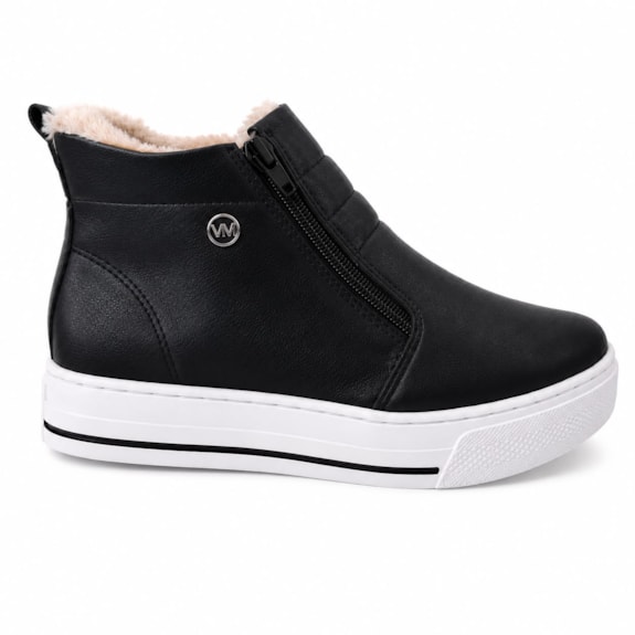 Tênis Cano Baixo Peluciada Feminino Via Marte 030-001