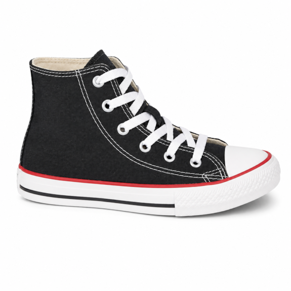 Tênis Cano Médio Converse All Star Masculino - PRETO/VERMELHO