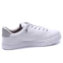 Tênis Casual Feminino Via Marte com Glitter 016-002 Branco Prata