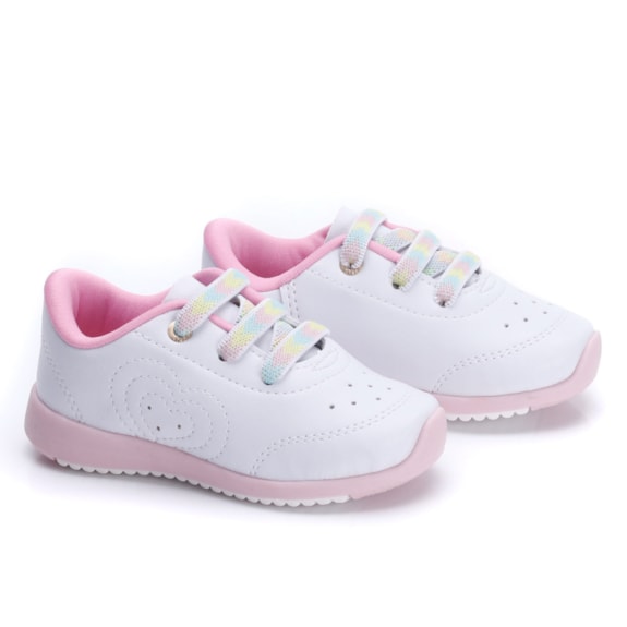 Tênis Colors Infantil Kidy Feminino - BRANCO
