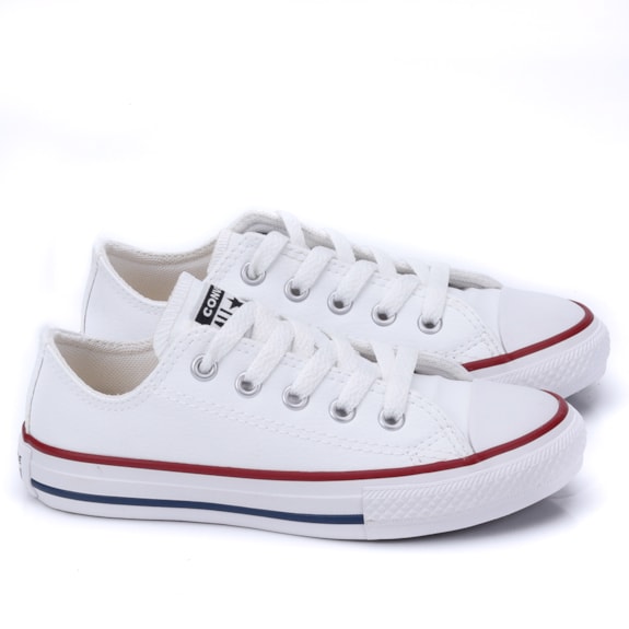 Tênis Converse All Star Infantil Masculino - BRANCO/VERMELHO - Andaraki