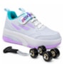 Tênis Feminino Box 200 de Rodinha com LED BK 2503 F