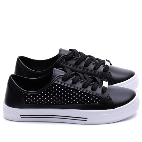 Tênis Feminino Casual Moleca Brilho Paris 343 Andaraki
