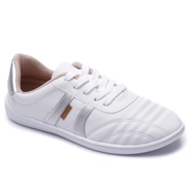 Tênis Feminino Casual Napa Nature da Moleca 5605.475 Branco