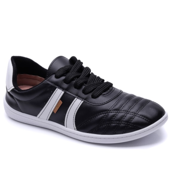 Tênis Feminino Casual Napa Nature da Moleca 5605.475 Preto