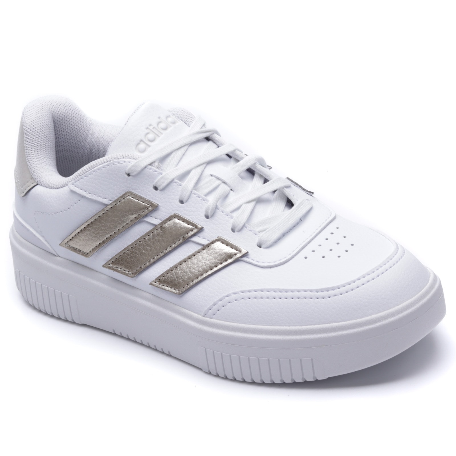 しろ Jaqueta Adidas Zip Front Iconic Tricot Para Meninos Milk White