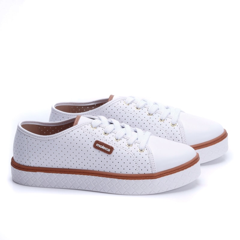 Tenis branco hot sale molecas 2019