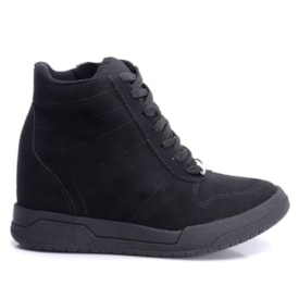 Tênis Feminino Moleca Sneaker Camurça 5834.101 Preto