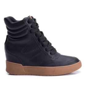 Tênis Feminino Ramarim Sneakers Cadarço 25-91201 Preto