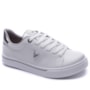 Tênis Feminino Street Casual NP da Via Marte 016-017 Branco Prata