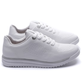 Tênis Feminino Via Marte Jogging Casual 226-002 Branco
