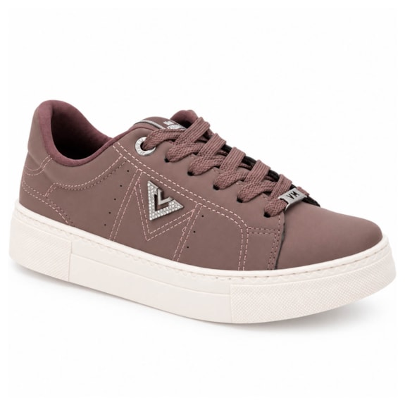 Tênis Feminino Via Marte Street Nobuck Marrom 138-026