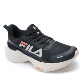 Tênis Fila Feminino Progress Lite F02TR00046 Preto Bege Cobre