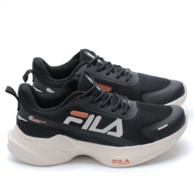 Tênis Fila Feminino Progress Lite F02TR00046 Preto Bege Cobre