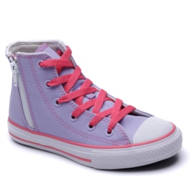 Tênis Infantil Feminino Converse Cano Alto com Zíper CK 12500001