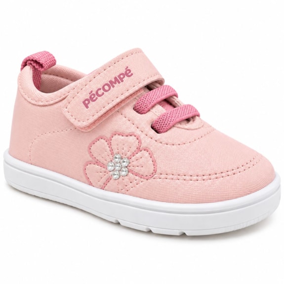 Tênis Infantil Feminino Pé com Pé Baby Velcro 13693