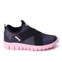 Tênis Infantil Feminino Slip On ITweens  - PRETO/ROSA BB