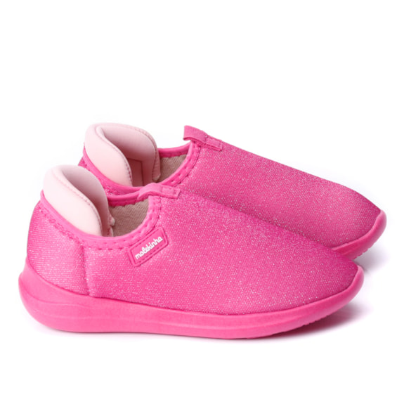 Tênis Infantil Feminino Slip On Lycra Molekinha - PINK/ROSA