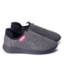 Tênis Infantil Feminino Slip On Lycra Molekinha - PRETO/PRATA