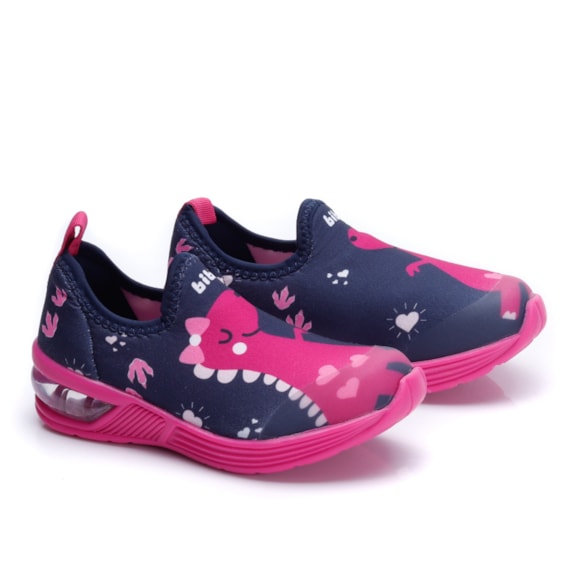 Tênis Infantil Feminino Space Wave - NAVAL/PINK