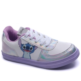 Tênis Infantil Feminino Stitch Casual Holográfico DST05DY