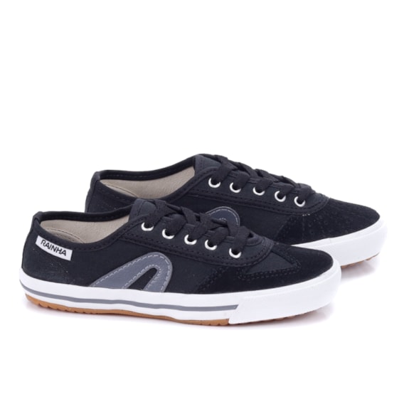 Tênis Infantil Masculino Rainha VL 2500 JR PRETO/CINZA Andaraki