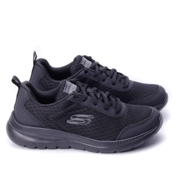 Tênis Infantil Skechers Bountiful Masculino - PRETO/PRETO