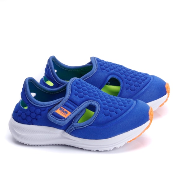 Tênis kidy Infantil Masculino Energy Baby - AZUL/LARANJA