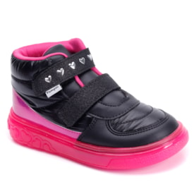 Tênis Led Sneaker Infantil Cano Alto Feminino Pampili 483005