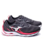 Tênis Mizuno Masculino Wave Dynasty 4 - PRETO/VERMELHO