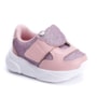 Tênis Molekinha infantil Feminino Velcro Baby - ROSA/ROSA