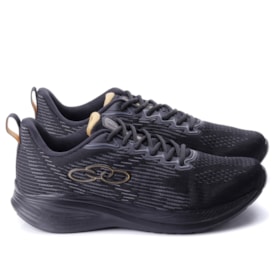 Tênis Olympikus Marte Masculino 156  Preto-Dourado