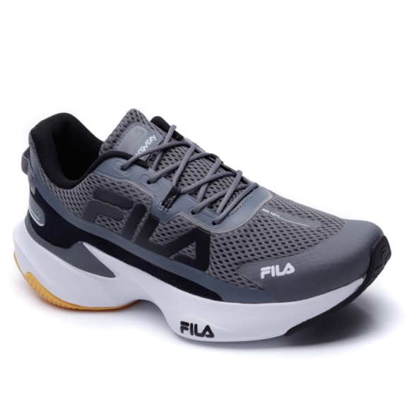 Tênis Recovery Masculino Fila Grafite-Preto-Amarelo
