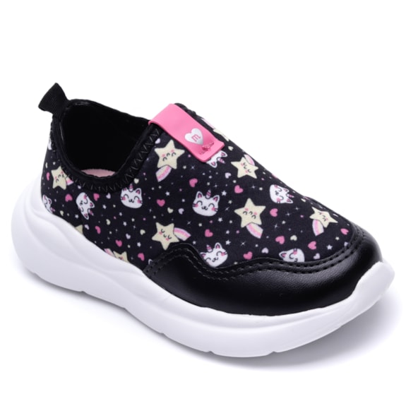 Tênis Slip On Baby Lycra Pérola Molekinha 2738.100