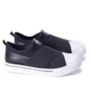 Tênis Slip On Feminino Via Marte Com Elastico - BRANCO/PRETO